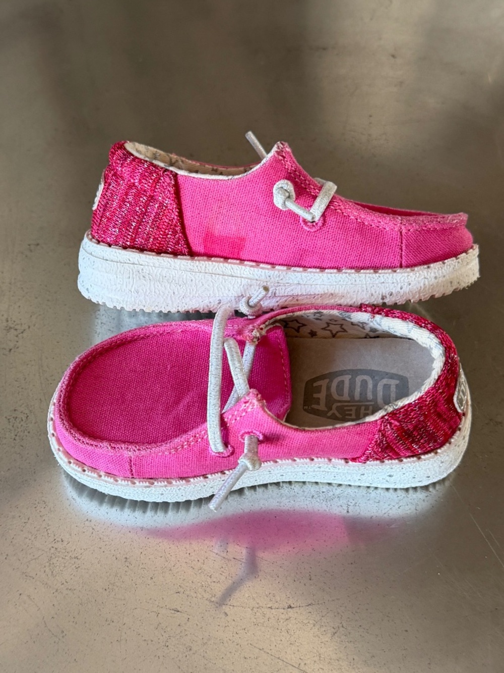 Hey Dude Wendy Funk hot pink toddler size 6 - Picture 2 of 7